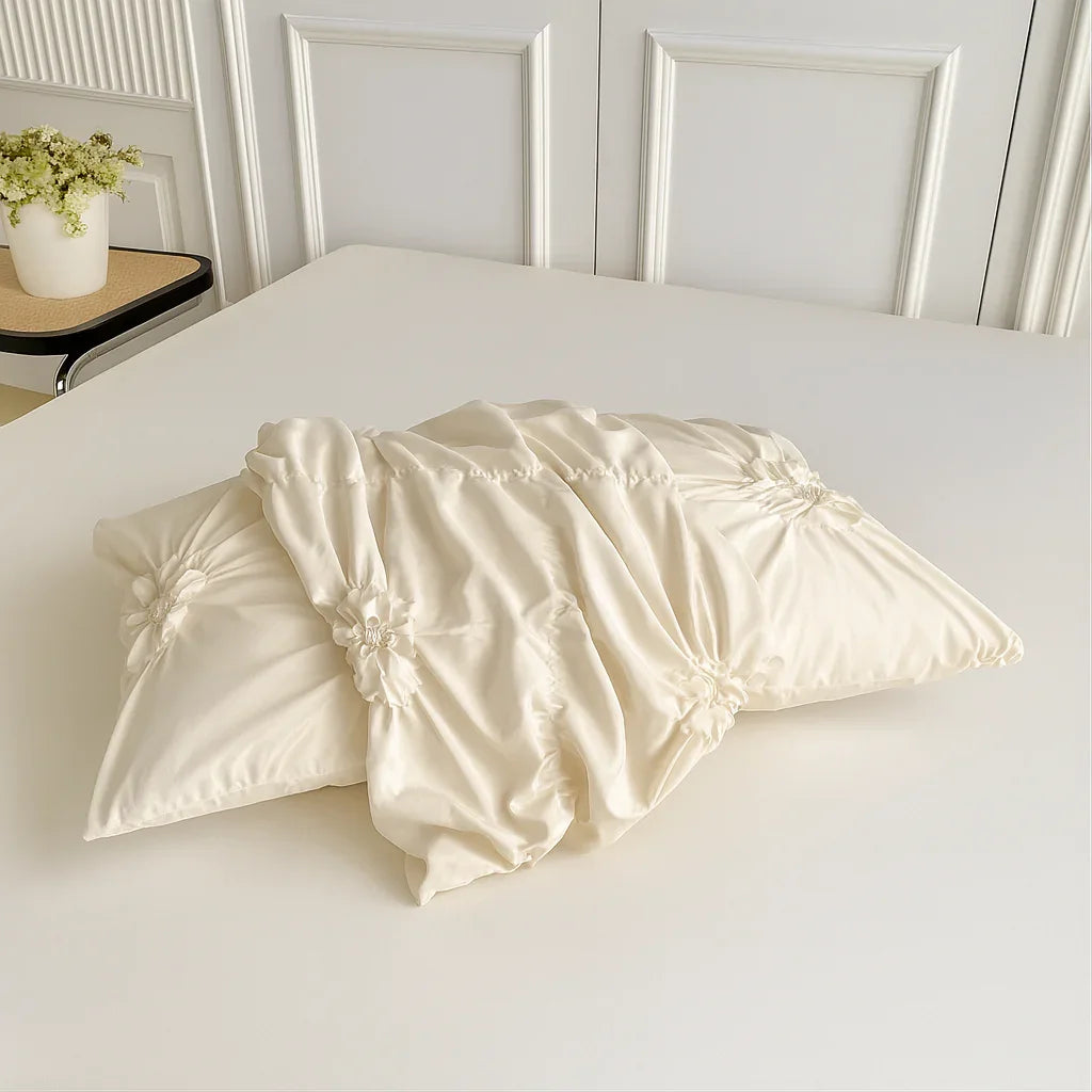 Ruffled Bloom Quilt Cover Set